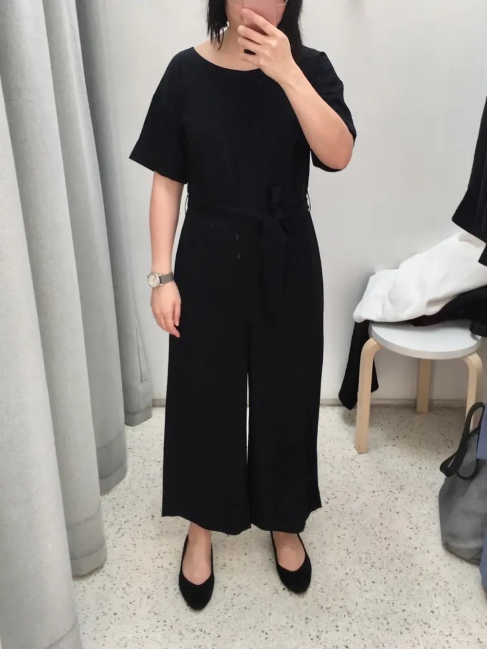 Everlane black Goweave Essential Jumpsuit EUC